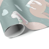 Papier Cadeau Ours et lapin (Coin rond)