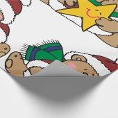 Papier Cadeau Ours étoile