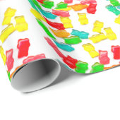 Papier Cadeau Ours gommeux (Coin rond)