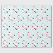 Papier Cadeau Ours heureux (Plat)