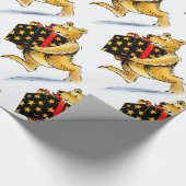 Papier Cadeau Ours mignons de Noël (Coin)