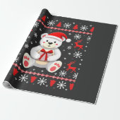 Papier Cadeau Ours Noël Noël (Déroulé)