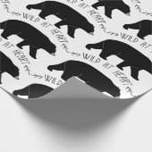 Papier Cadeau Ours noir (Coin)