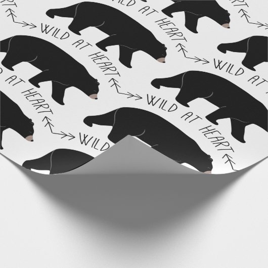 Papier Cadeau Ours noir (Coin)