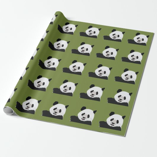 Papier Cadeau Ours Panda (Déroulé)
