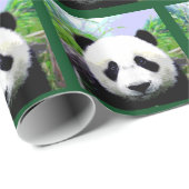 Papier Cadeau Ours Panda (Coin rond)