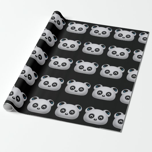Papier Cadeau Ours panda (Déroulé)