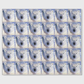 Papier Cadeau Ours polaire (Plat)