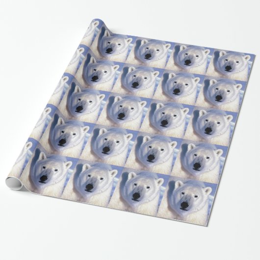 Papier Cadeau Ours polaire (Déroulé)