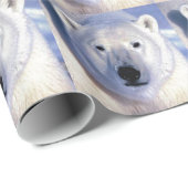 Papier Cadeau Ours polaire (Coin rond)