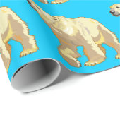 Papier Cadeau ours polaire (Coin rond)