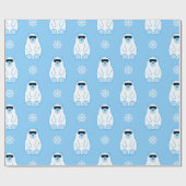 Papier Cadeau ours polaire (Plat)