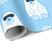 Papier Cadeau ours polaire (Coin rond)