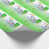 Papier Cadeau Ours polaire de la Saint-Patrick (Coin)