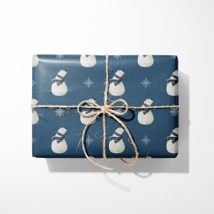 Papier Cadeau Ours polaire et flocons de neige confortables