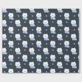 Papier Cadeau Ours polaire mignon (Plat)