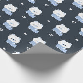 Papier Cadeau Ours polaire mignon (Coin)