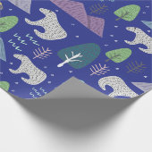 Papier Cadeau Ours polaire | Winter Artic Adventure | Bleu (Coin)