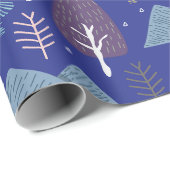 Papier Cadeau Ours polaire | Winter Artic Adventure | Bleu (Coin rond)