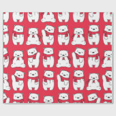 Papier Cadeau Ours polaires (Plat)