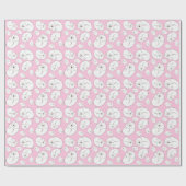 Papier Cadeau Ours rose (Plat)