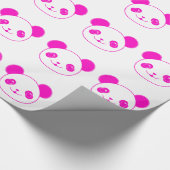 Papier Cadeau Ours rose Kawaii Panda (Coin)