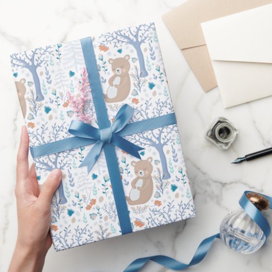 Papier Cadeau Ours scandinave (Cadeaux)