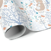 Papier Cadeau Ours scandinave (Coin rond)