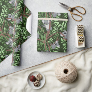 Papier cadeau Oursons Koalas Mignons