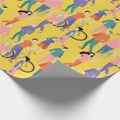 Papier Cadeau Out and About People Motif (Coin)