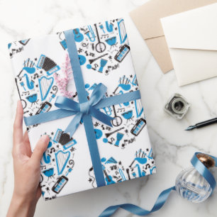 Papier Cadeau Outil de coeur Musicien