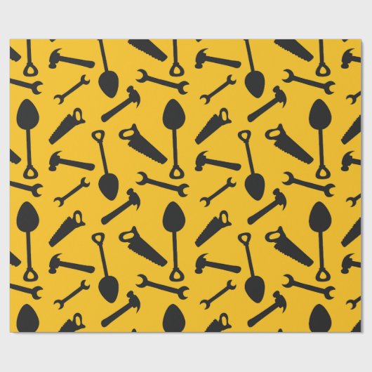 Papier Cadeau Outil de construction routière papier motif (Plat)