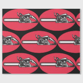 Papier Cadeau Outil de journalisation du bûcheron de scie à chaî (Plat)