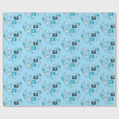 Papier Cadeau Outil dentaire amusant Coeur (Plat)