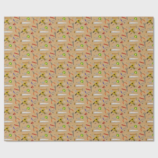 Papier Cadeau Outils Cool Handyman (Plat)