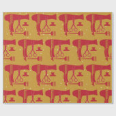 Papier Cadeau Outils de coiffures (Plat)