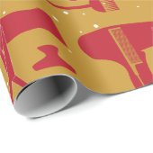 Papier Cadeau Outils de coiffures (Coin rond)