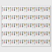Papier Cadeau Outils de construction (Plat)