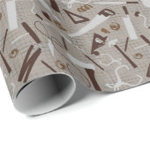 Papier Cadeau Outils de menuiserie, Boiseries (Coin rond)