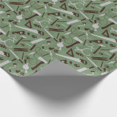 Papier Cadeau Outils de menuiserie, travail du bois (Coin)