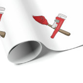Papier Cadeau Outils de plomberie (Coin rond)