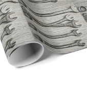 Papier Cadeau Outils mécaniques (Coin rond)