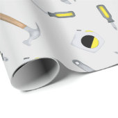 Papier Cadeau Outils modernes Motif Whimsical Fun (Coin rond)