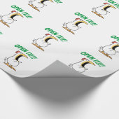 Papier Cadeau OUVREZ-LE ! Poulet hurlant (Coin)