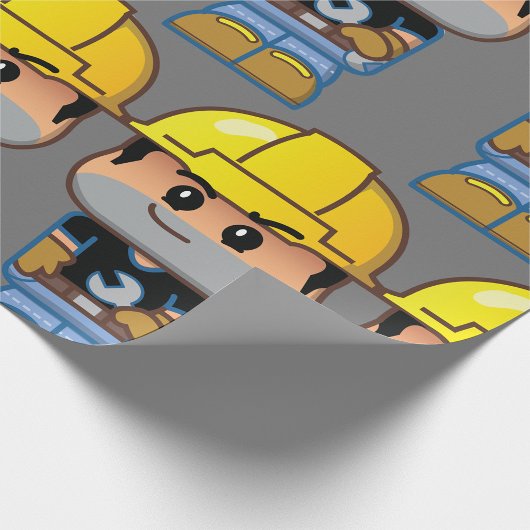 Papier Cadeau Ouvrier du bâtiment