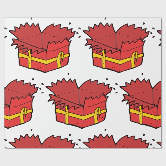 Papier Cadeau Ouvrir le présent (Plat)