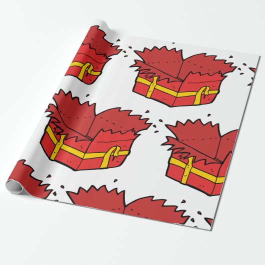 Papier Cadeau Ouvrir le présent (Déroulé)