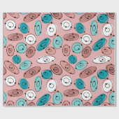 Papier Cadeau Ovales atomiques (Plat)