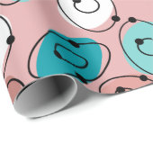 Papier Cadeau Ovales atomiques (Coin rond)