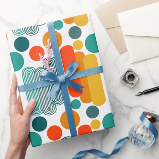 Papier Cadeau Ovales et cercles (Cadeaux)